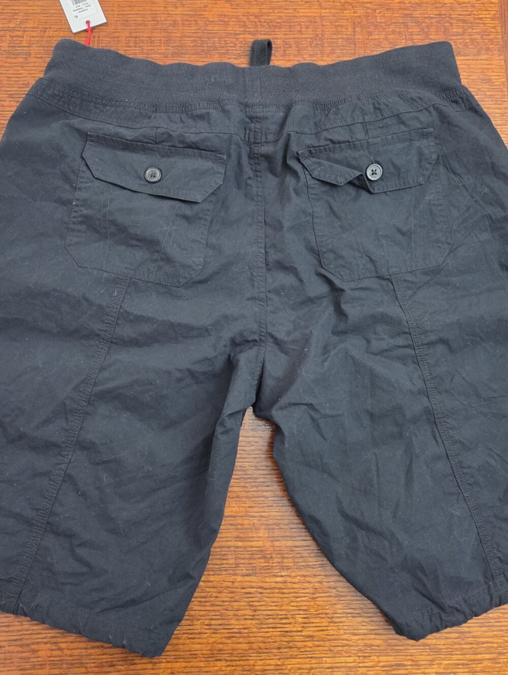 Tommy Hilfiger Black Bermuda Roll Tab Shorts Size Women's XL NWT New - Picture 5 of 11